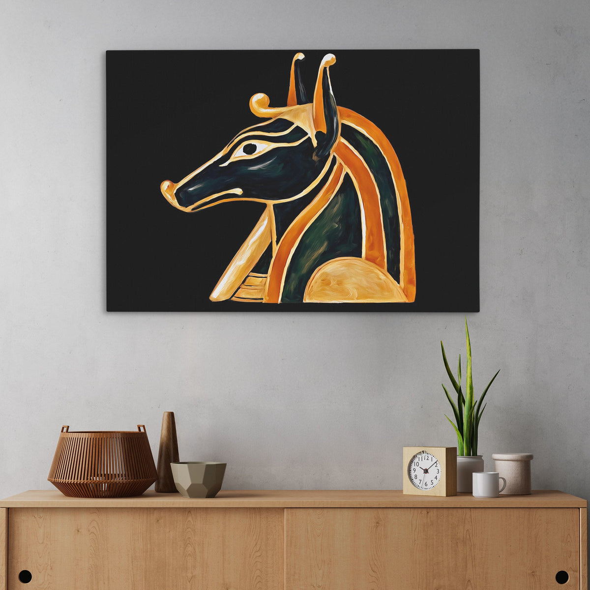 Anubis in Gold - Luxury Wall Art