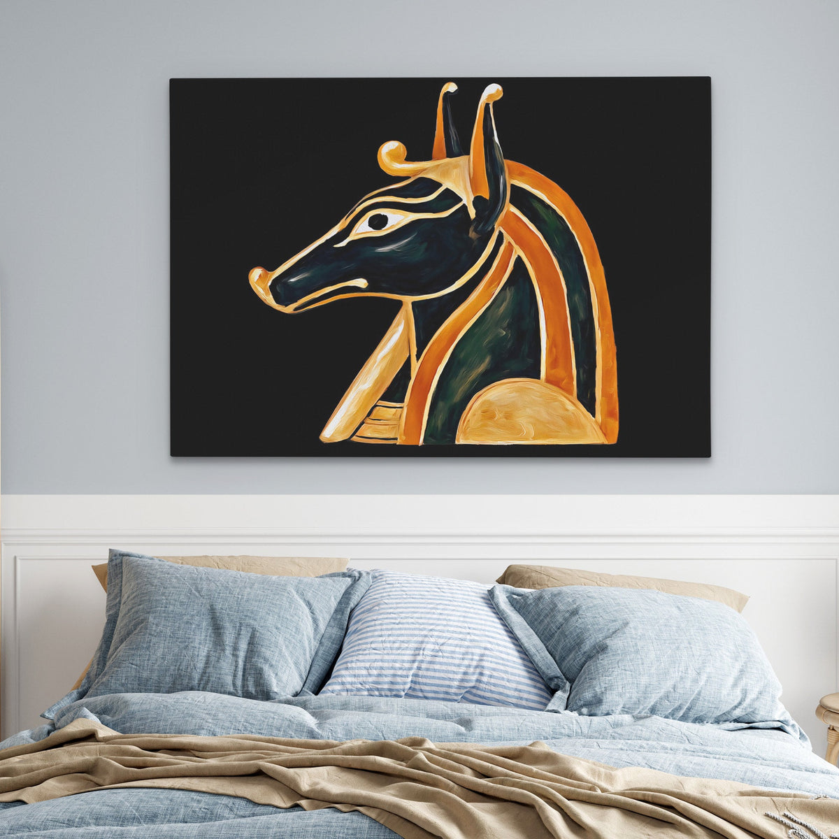 Anubis in Gold - Luxury Wall Art