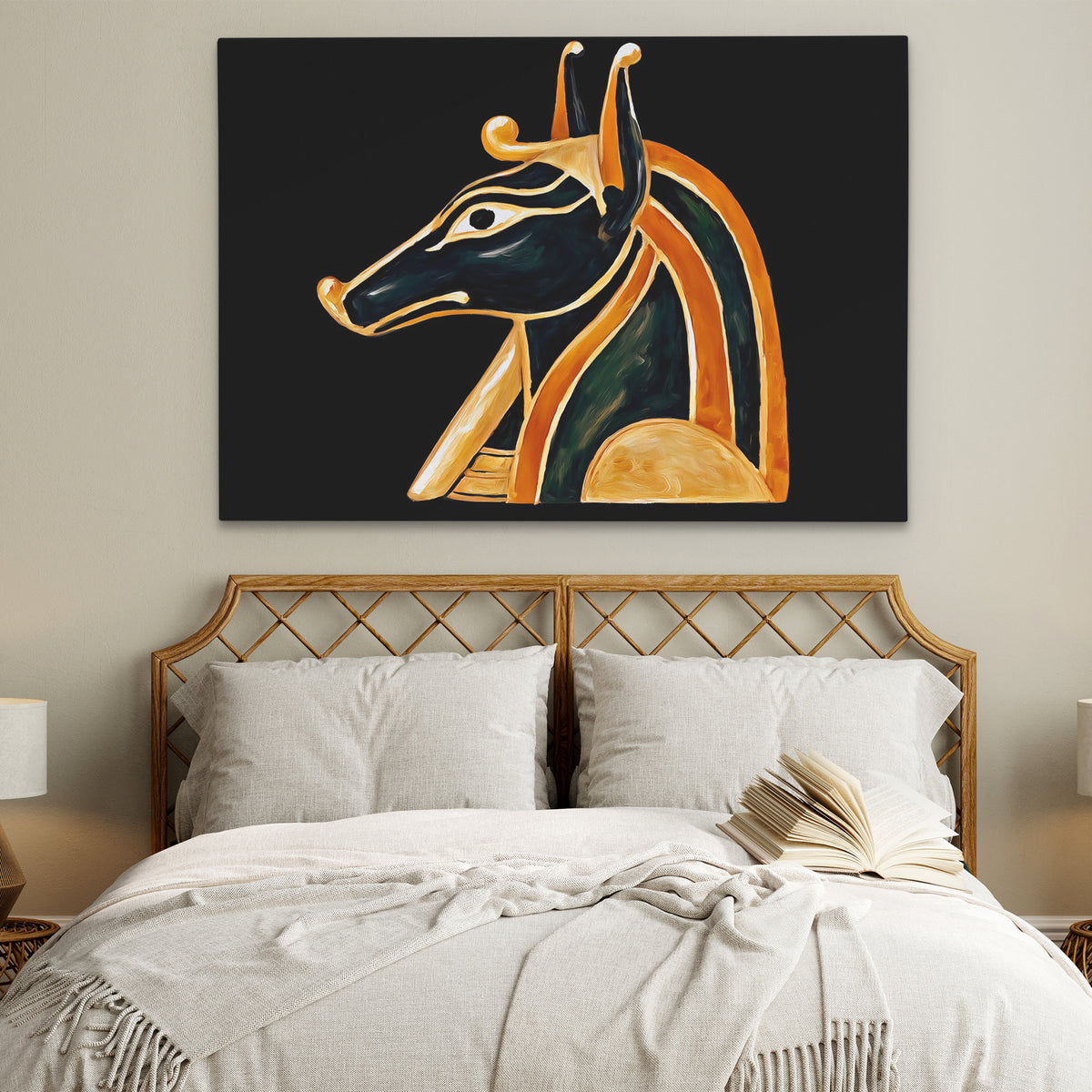 Anubis in Gold - Luxury Wall Art