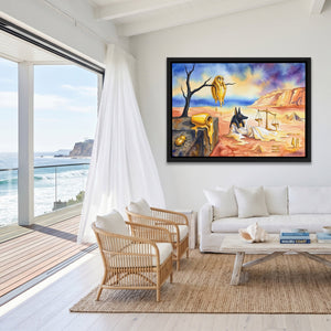 Anubis Melting Desert - Luxury Wall Art