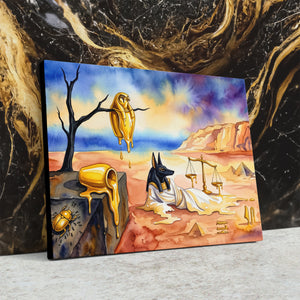 Anubis Melting Desert — Anubis Melting Desert Against Wall4x5 3 7