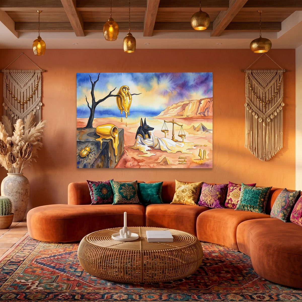 Anubis Melting Desert — Anubis Melting Desert Boho Living Land 61