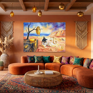 Anubis Melting Desert — Anubis Melting Desert Boho Living Land 61