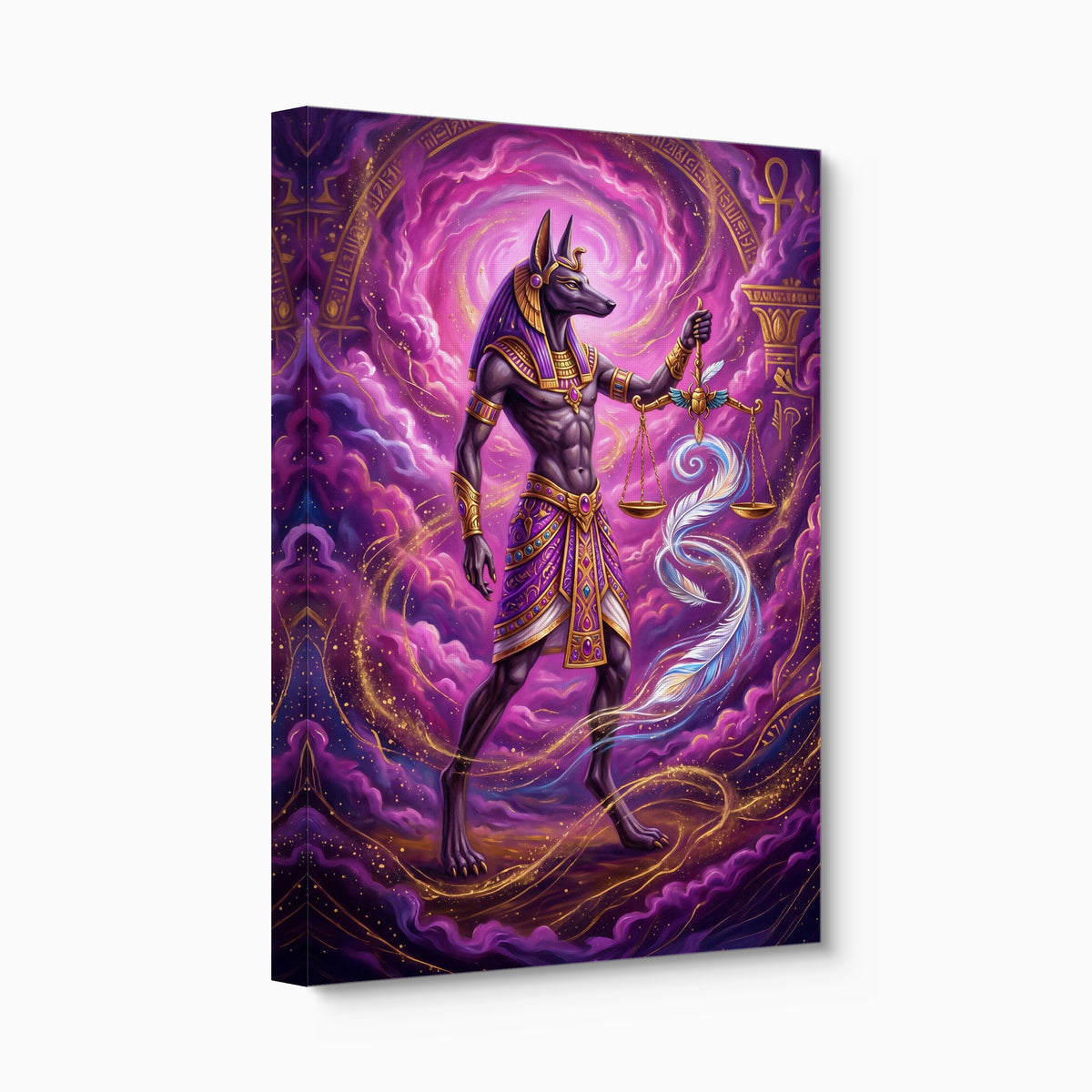 Anubis's Violet Balance — anubis's violet balance angled flush print