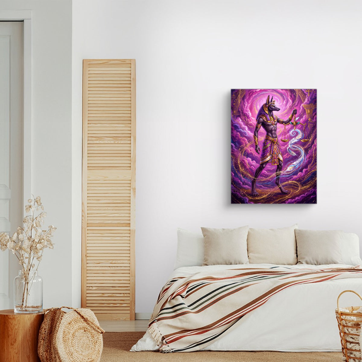 Anubis's Violet Balance — anubis's violet balance sq land nice bedroom 1port flush print