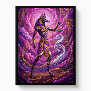 Anubis's Violet Balance - Luxury Wall Art