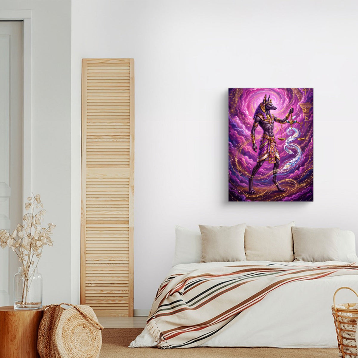 Anubis's Violet Balance - Luxury Wall Art