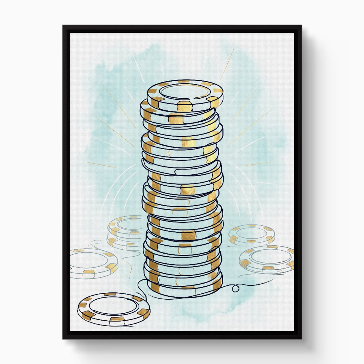 Aqua Wager - Luxury Wall Art