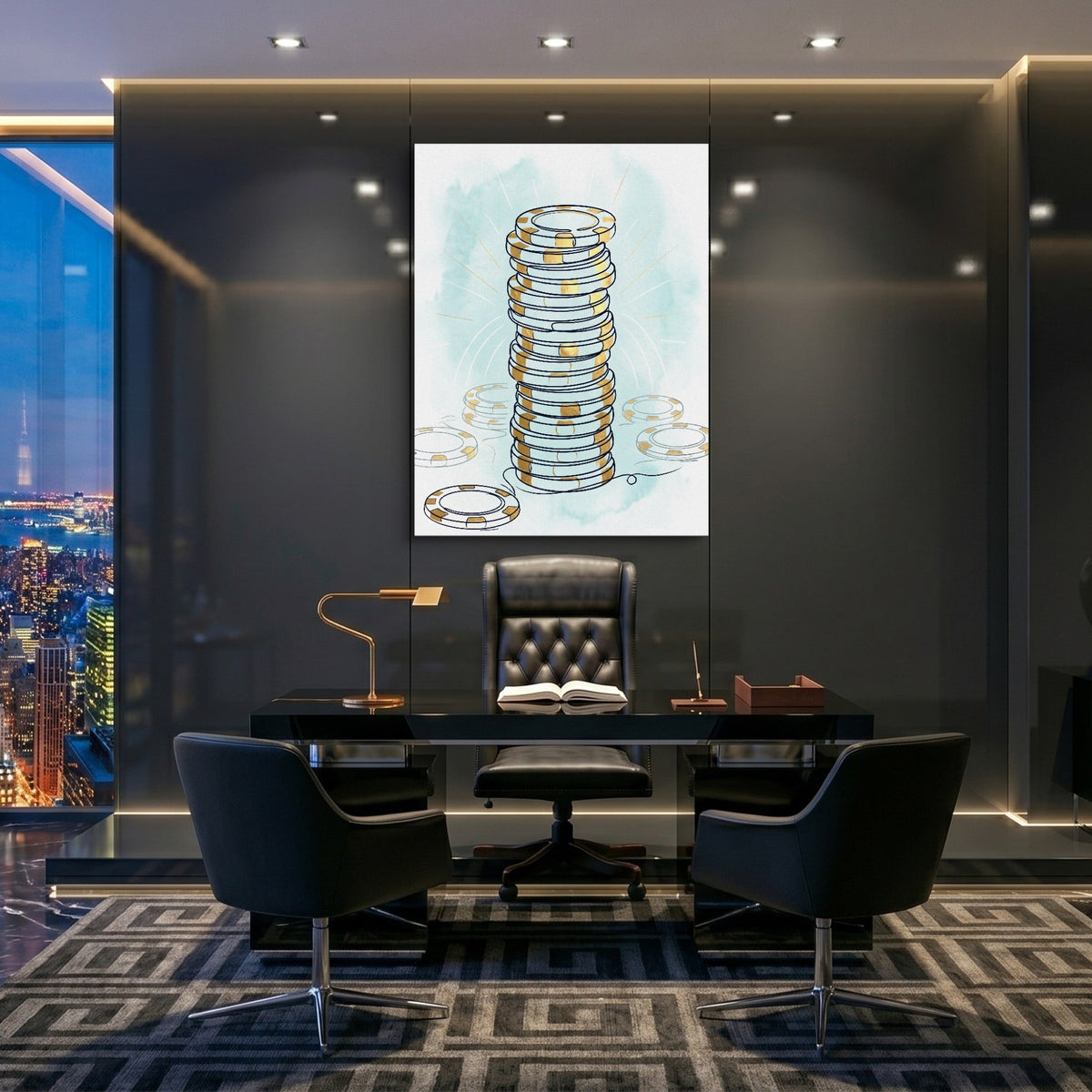 Aqua Wager - Luxury Wall Art