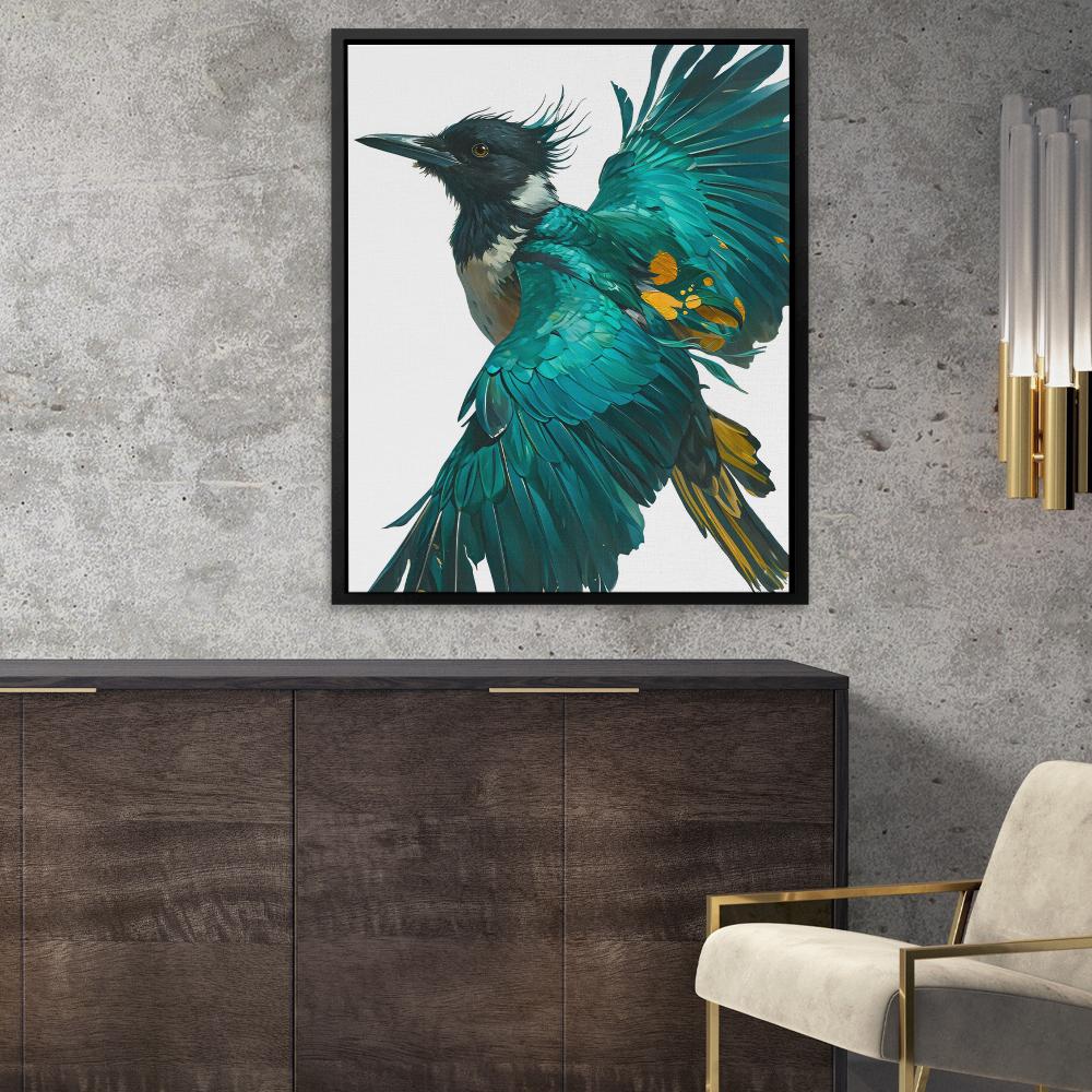 Aquamarine Hunter - Luxury Wall Art
