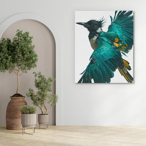 Aquamarine Hunter - Luxury Wall Art