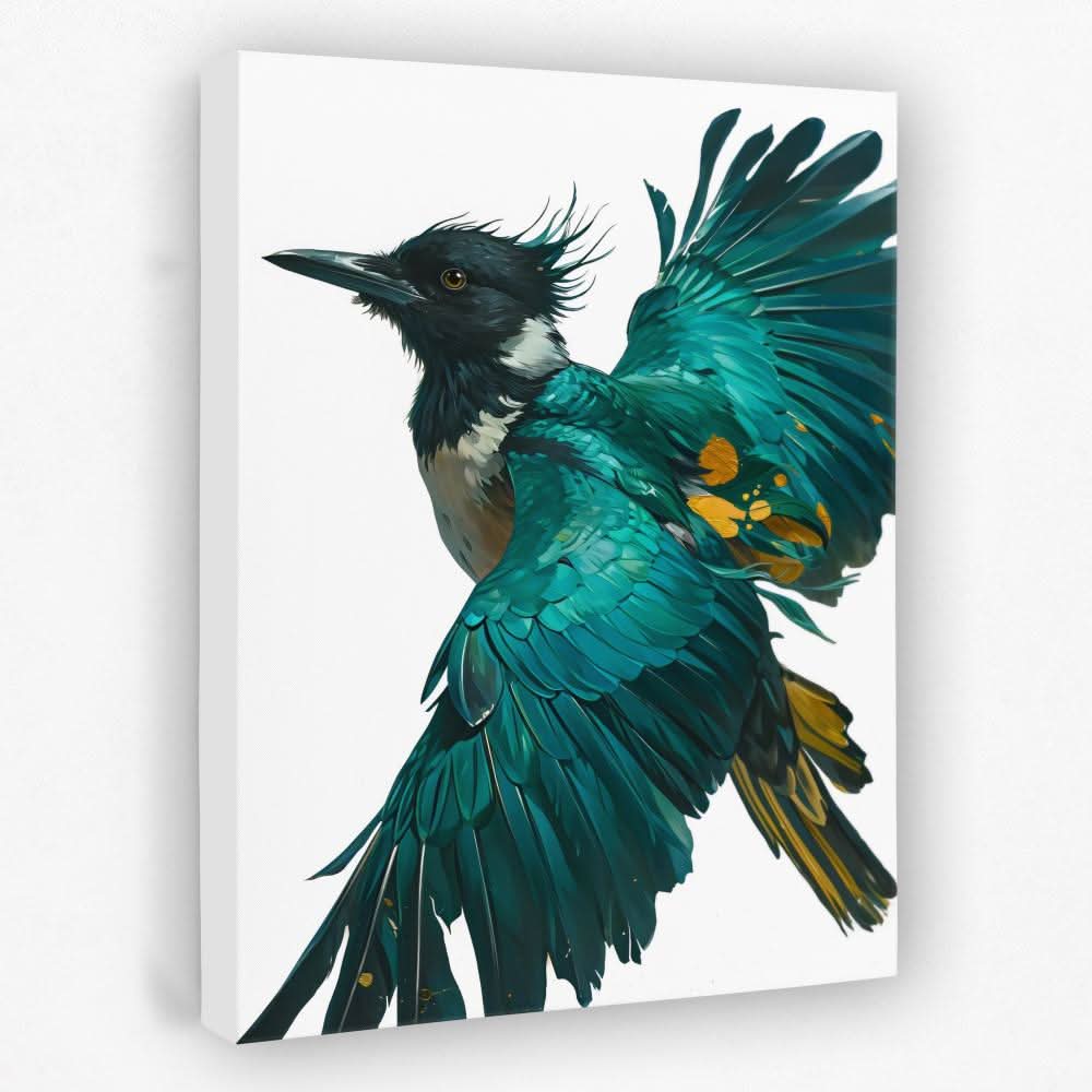Aquamarine Hunter - Animals Canvas Wall Art