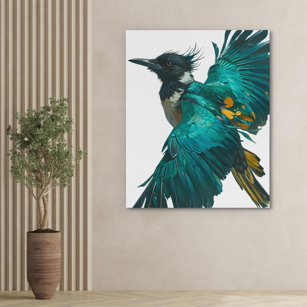 Aquamarine Hunter - Luxury Wall Art