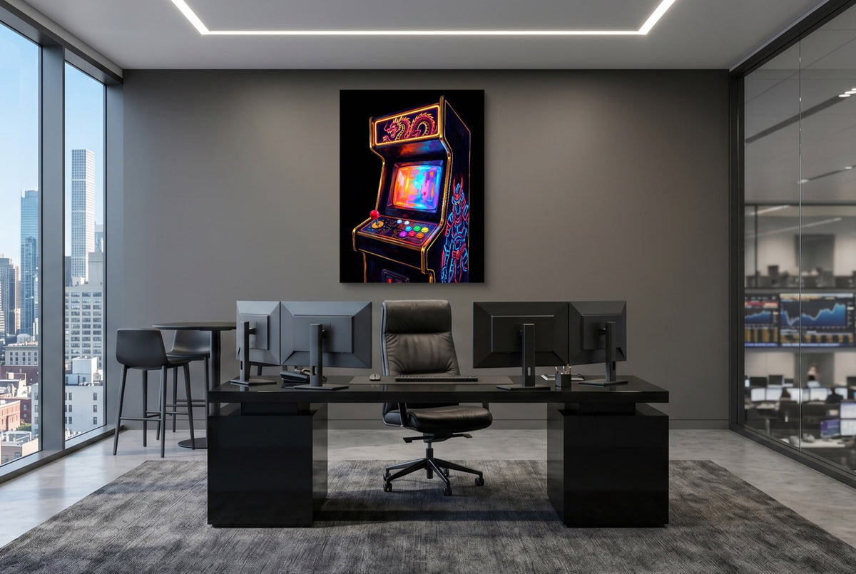 Arcade Dragon Play - Luxury Wall Art
