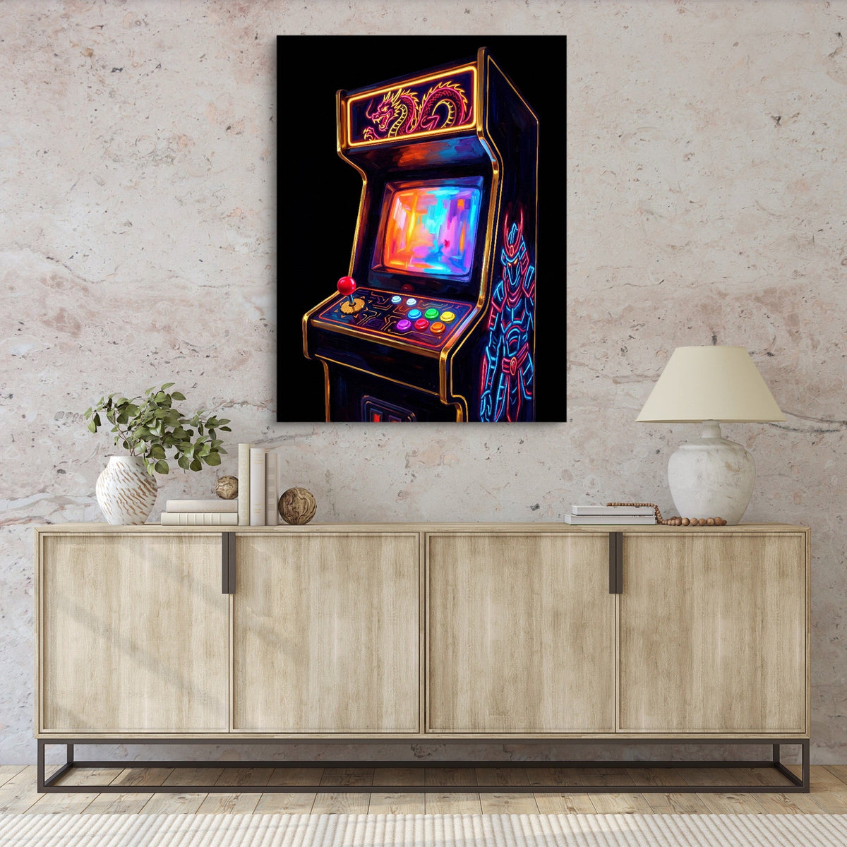 Arcade Dragon Play - Luxury Wall Art