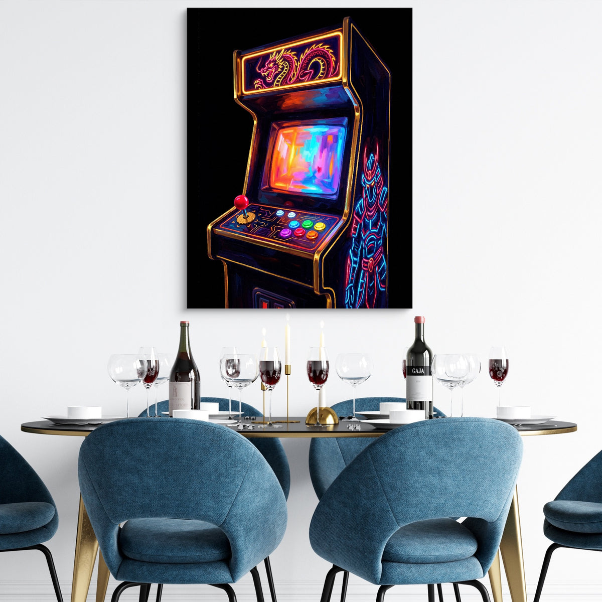 Arcade Dragon Play — arcade dragon play sq dining room tables 1port flush print
