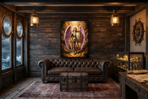 Archangel's Vigil — archangel's vigil small cabin interior view 1port framed black