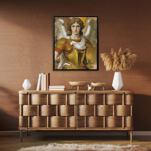 Archangel's Golden Armor - Luxury Wall Art