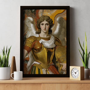 Archangel's Golden Armor - Luxury Wall Art