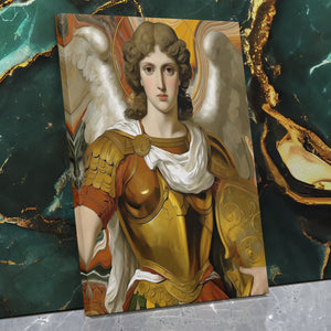 Archangel's Golden Armor - Luxury Wall Art