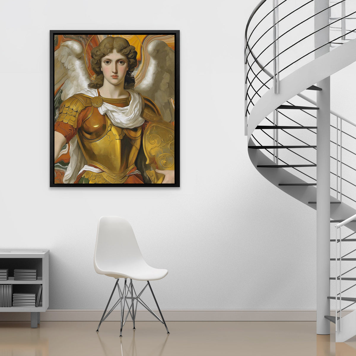 Archangel's Golden Armor - Luxury Wall Art