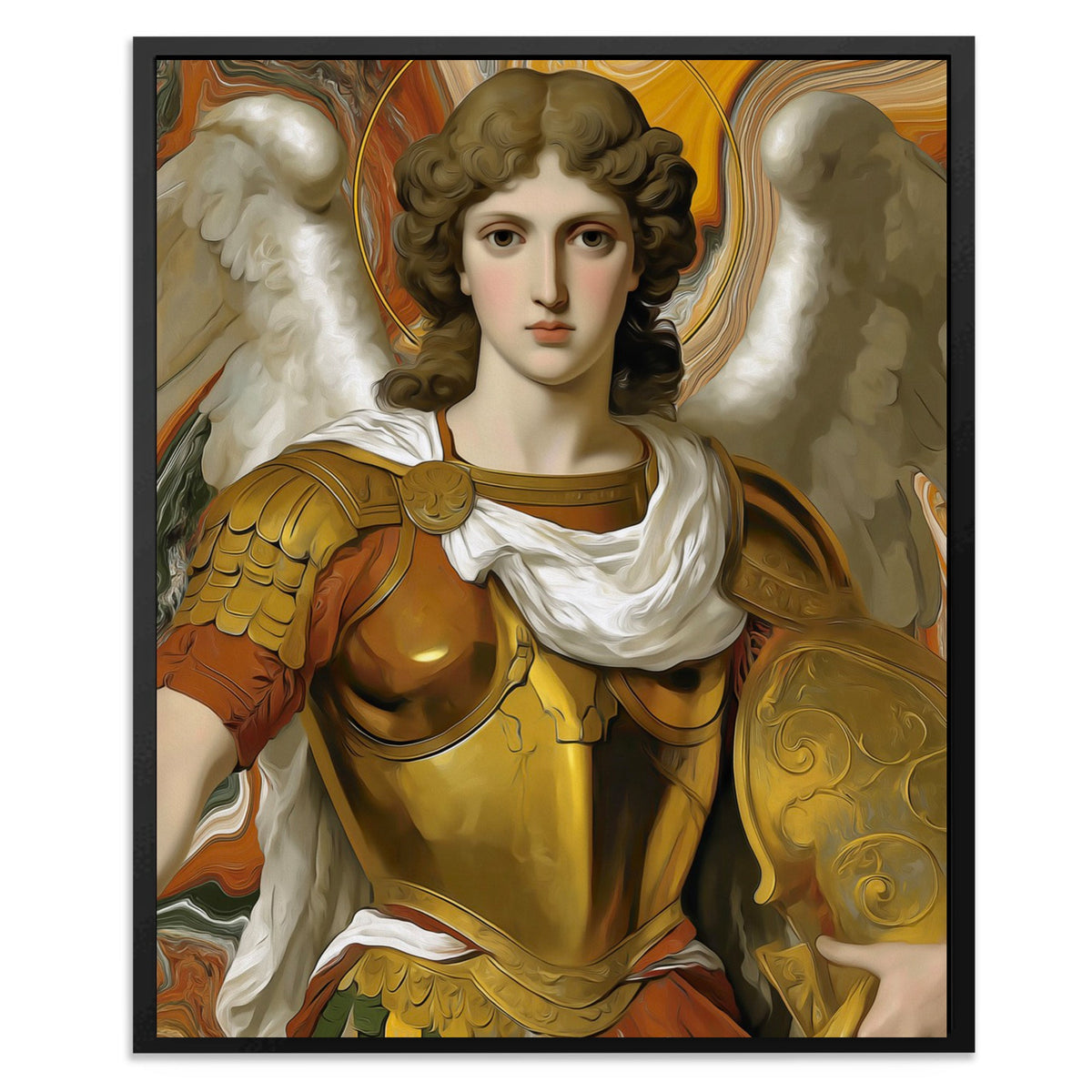 Archangel's Golden Armor - Luxury Wall Art