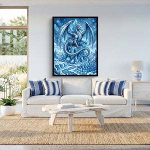Arctic Dragon — arctic dragon sq beach house 1port framed black