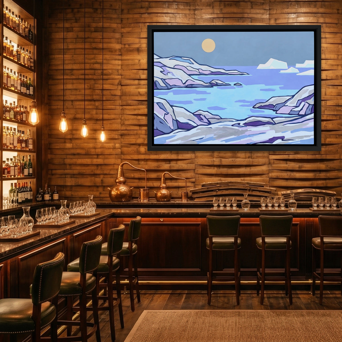 Arctic Iceberg Dusk — Arctic Iceberg Dusk Whiskey Bar Land 206