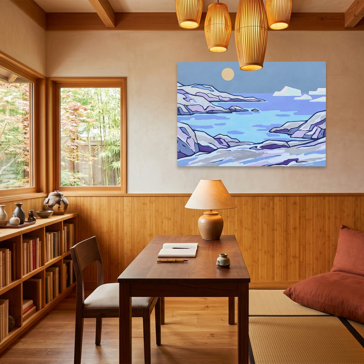 Arctic Iceberg Dusk — Arctic Iceberg Dusk Wood Minimalist Room Land 242