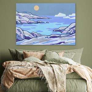 Arctic Iceberg Dusk — Arctic Iceberg Dusk Green Bedroom 62
