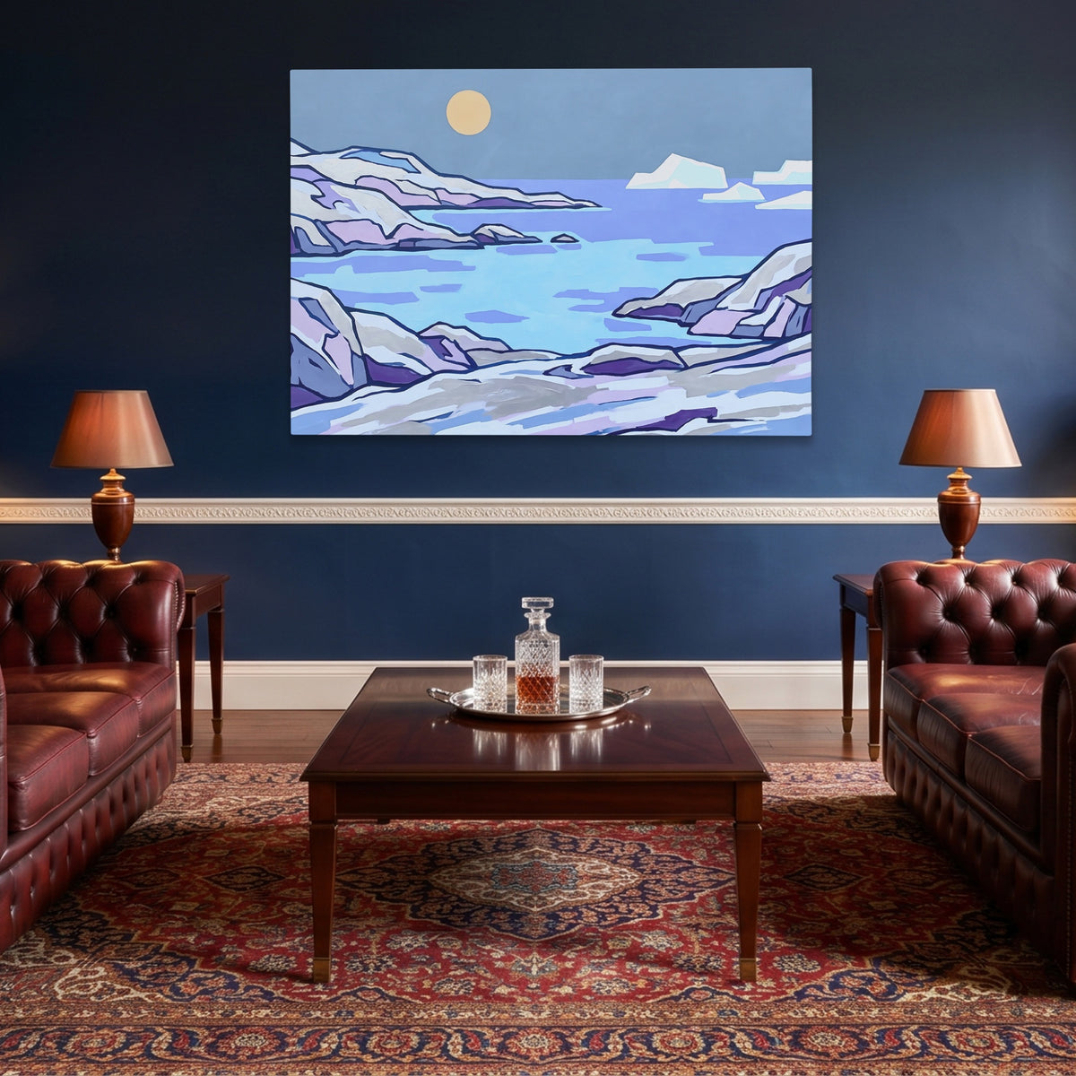 Arctic Iceberg Dusk — Arctic Iceberg Dusk Lounge Wall Land 152