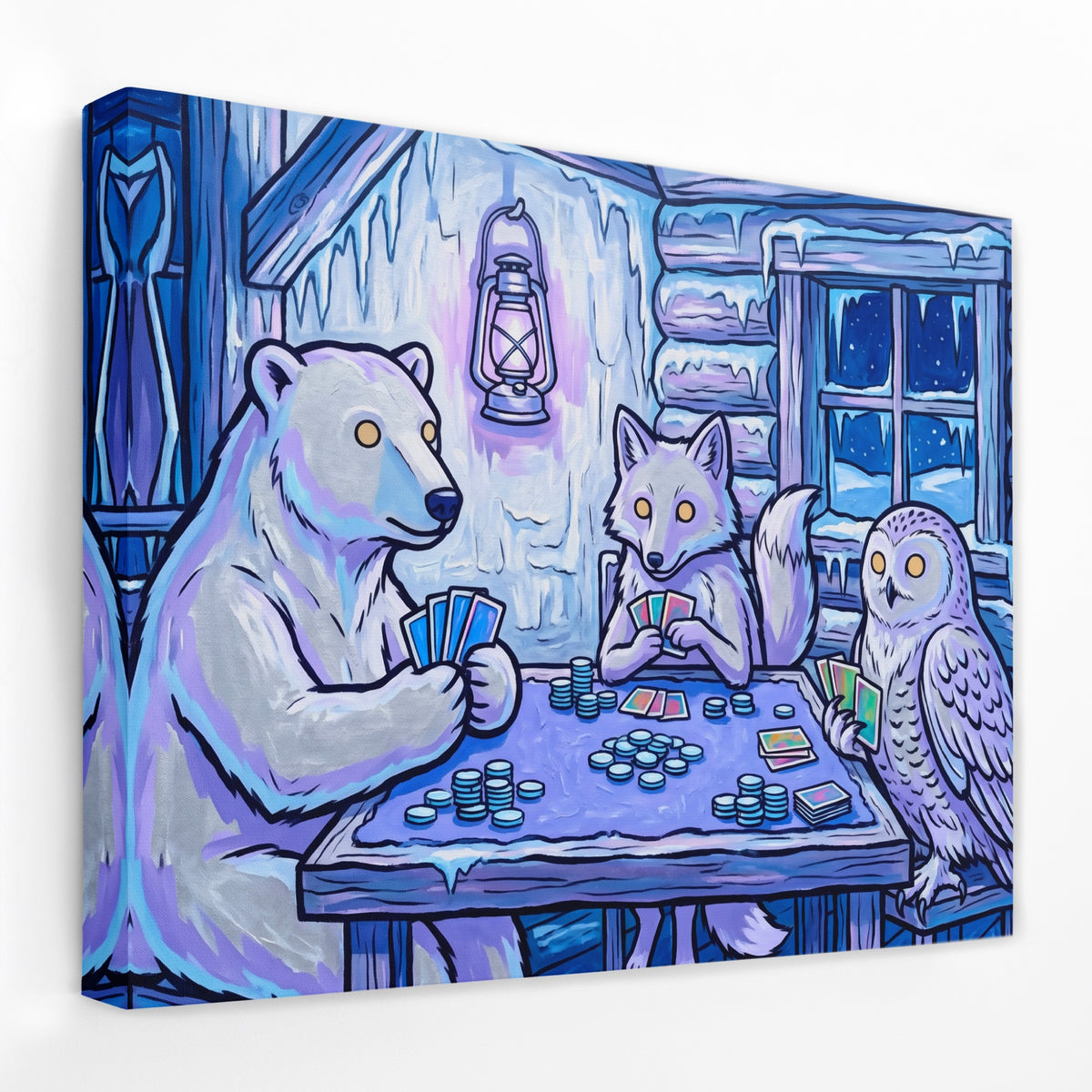 Arctic Poker Night — Arctic Poker Night Landscape   Side View   Mirror Wrap 135