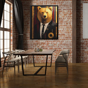 Aristocratic Bear - Luxury Wall Art