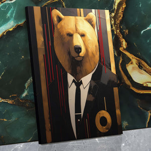 Aristocratic Bear - Luxury Wall Art