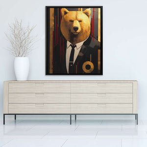 Aristocratic Bear - Luxury Wall Art