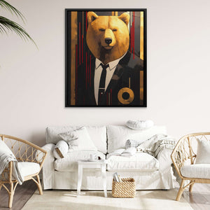 Aristocratic Bear - Luxury Wall Art