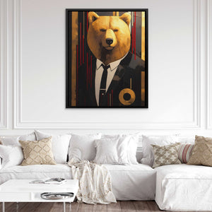 Aristocratic Bear - Luxury Wall Art