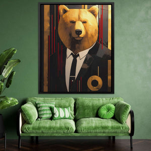 Aristocratic Bear - Luxury Wall Art