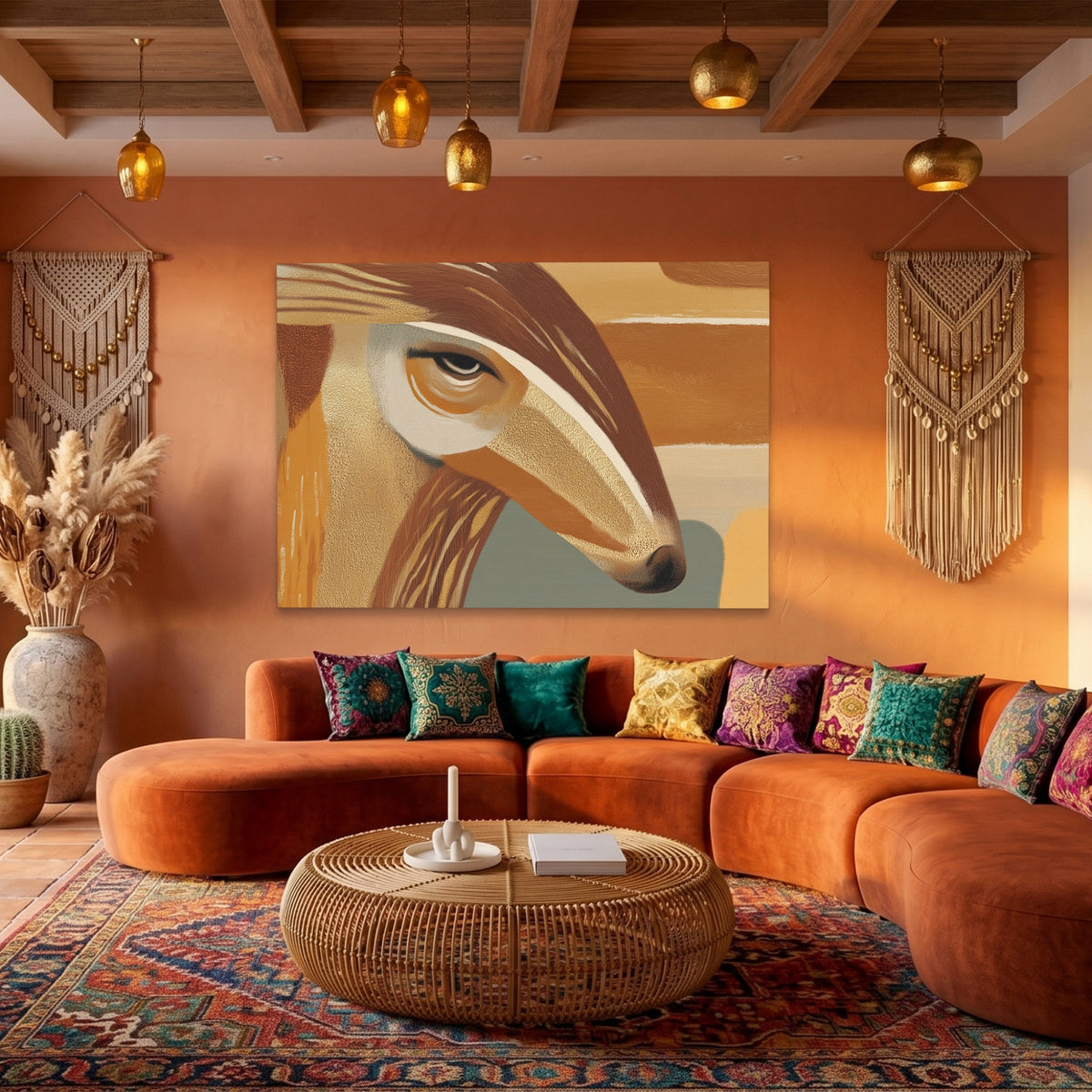 Armadillo Burgundy Expressionist — Armadillo Burgundy Expressionist Boho Living Land 62