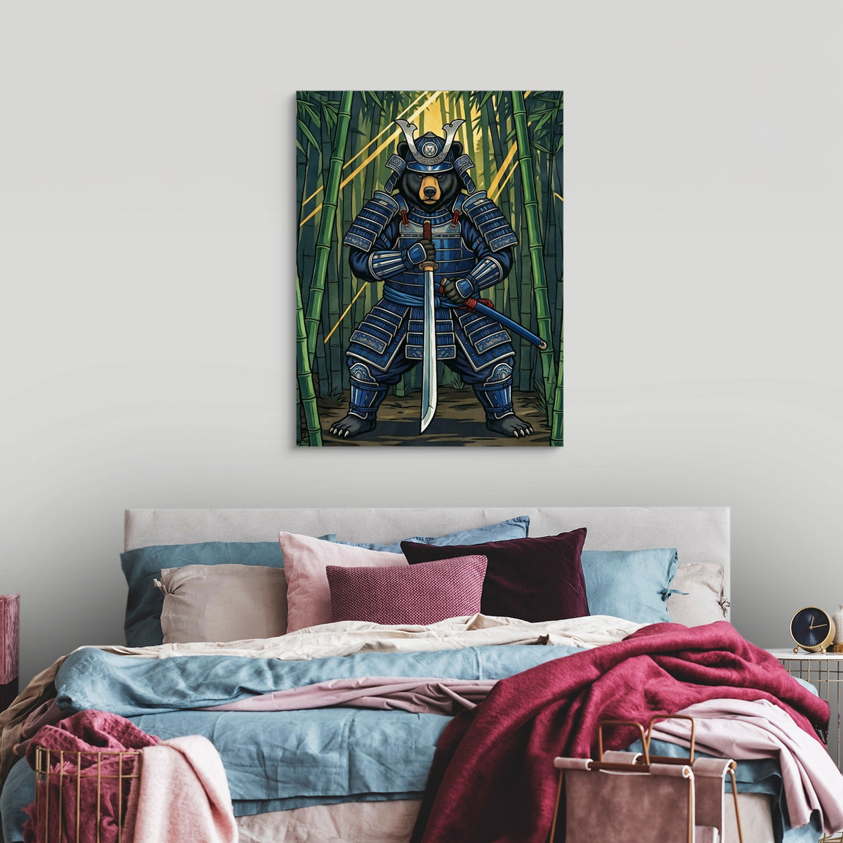 Armored Bear Katana — armored bear katana sq luxury bedroom 1port flush print
