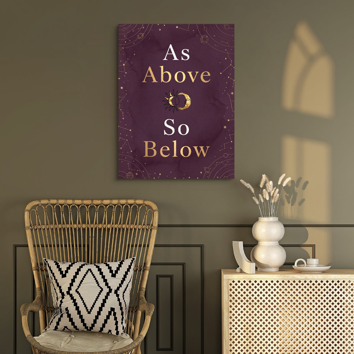 As Above Celestial — as above celestial sq chair wall v2 1port flush print