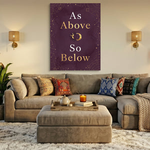As Above Celestial — as above celestial sq az livingroom 1port flush print