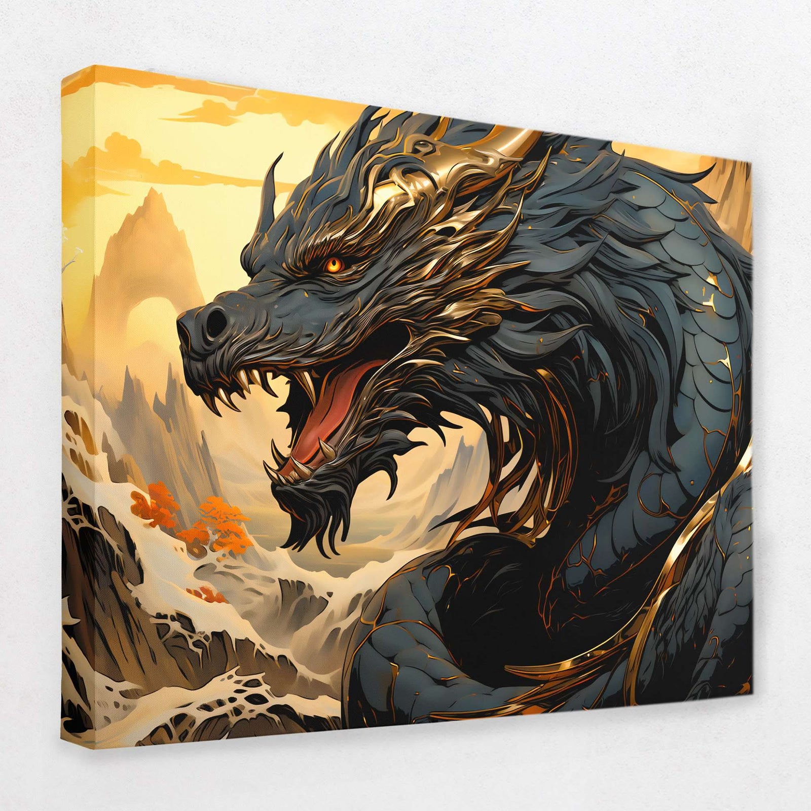 Asian Dragon - Dragon Canvas Wall Art