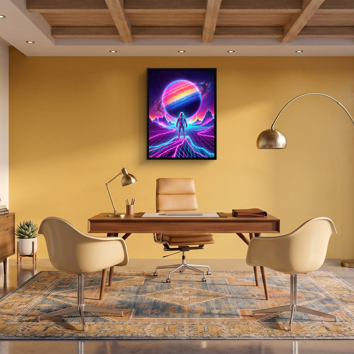 Astronaut Grid Vista - Luxury Wall Art