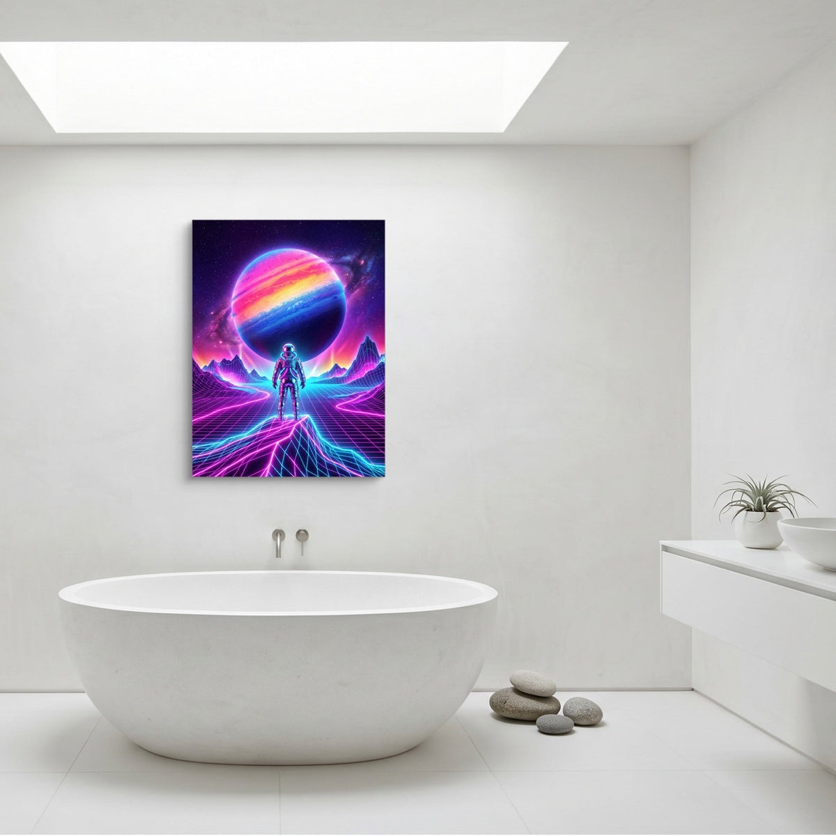 Astronaut Grid Vista - Luxury Wall Art