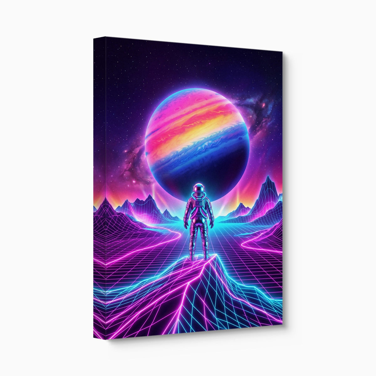 Astronaut Grid Vista - Luxury Wall Art