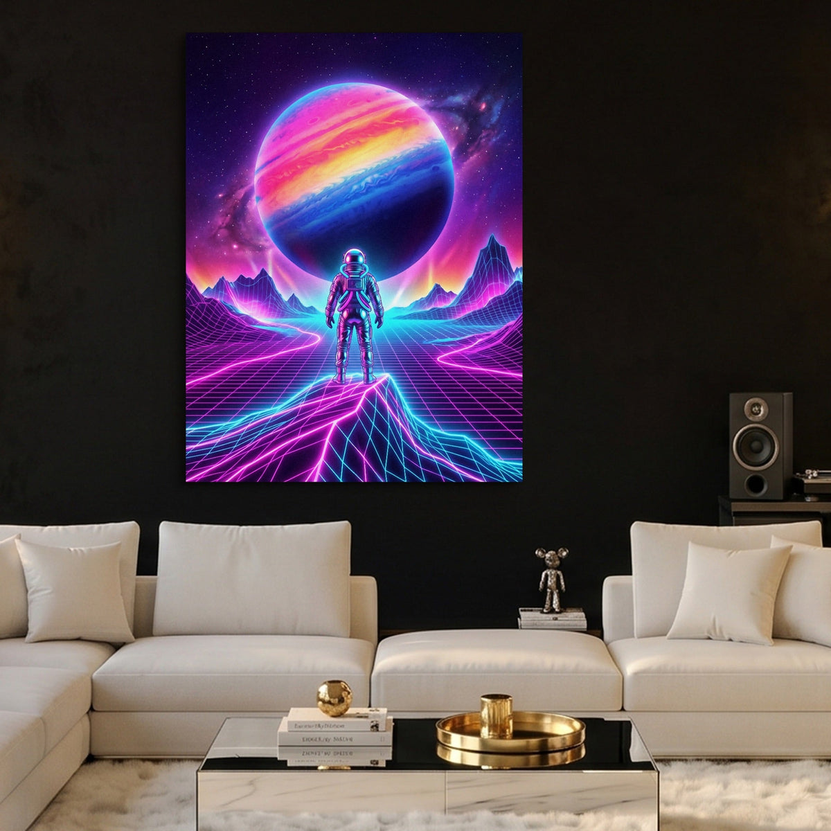 Astronaut Grid Vista - Luxury Wall Art