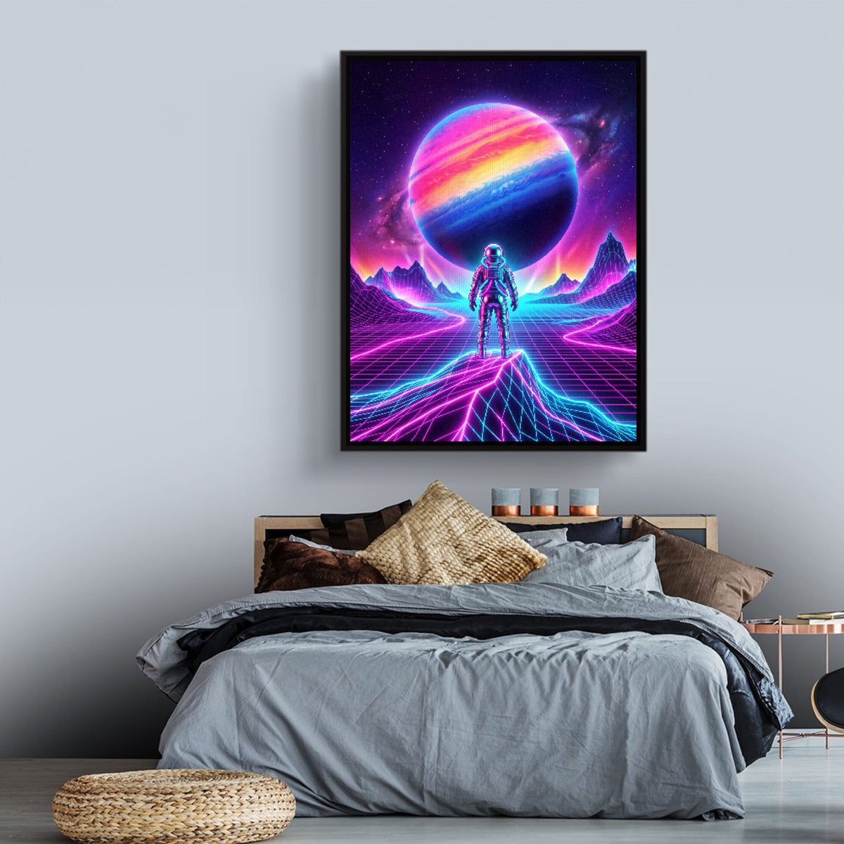 Astronaut Grid Vista - Luxury Wall Art