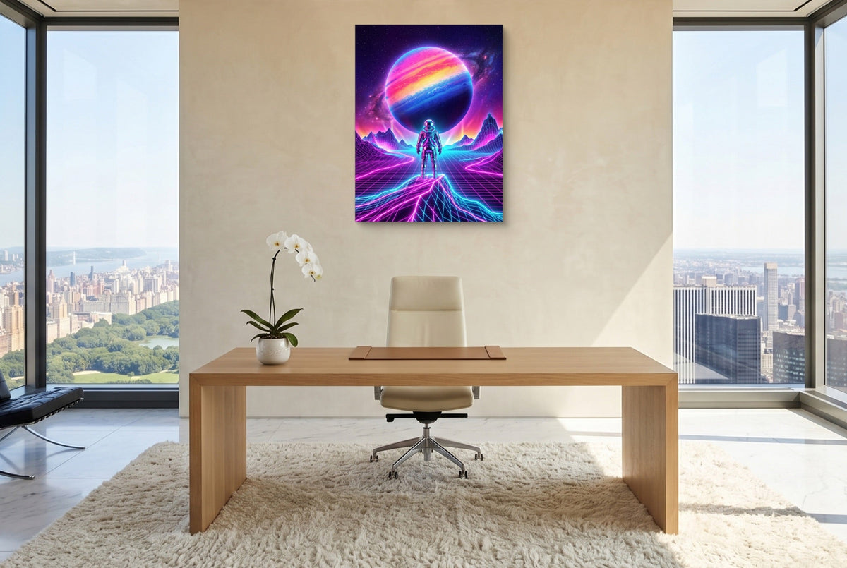 Astronaut Grid Vista - Luxury Wall Art