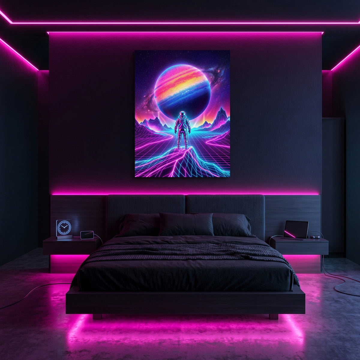 Astronaut Grid Vista - Luxury Wall Art